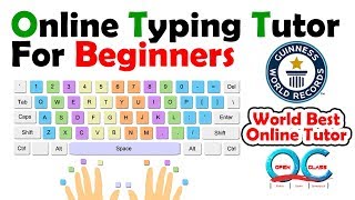 Online Typing Tutor for beginners  Typing Tutorial  Open Class [upl. by Sturges]