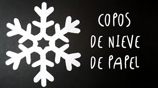 Manualidad como hacer COPOS DE NIEVE de PAPEL by ART Tv SUPER FACIL [upl. by Ahsiki]