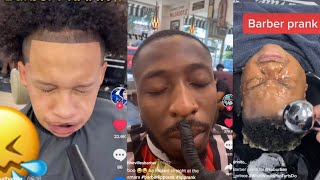 BARBER LIP PRANKBARBER PRANKS TIKTOK COMPILATION PART 2 [upl. by Eenert263]