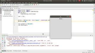 Python GUI Tutorial  36  input through popup window [upl. by Fuld]