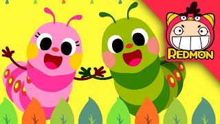 Hungry caterpillar song  Super songs  Nursery rhymes  REDMON [upl. by Dwyer]