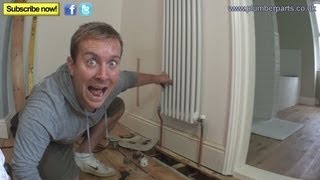 HOW TO INSTALL A COLUMN RADIATOR  Plumbing Tips [upl. by Anauqahc]