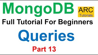 MongoDB Tutorial For Beginners 13  Queries in MongoDB [upl. by Hgalehs]