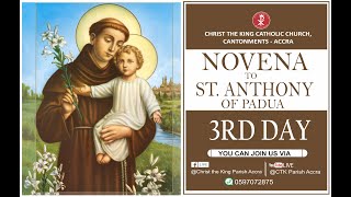 NOVENA TO ST ANTHONY OF PADUA  DAY 3 220225 [upl. by Linc]