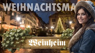 Weinheim Weihnachtsmarkt 8K [upl. by Eberta98]