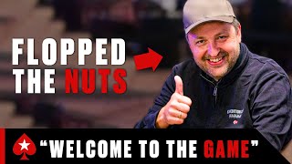 Flopping the NUTS ♠️ Best of The Big Game ♠️ PokerStars [upl. by Esilahs711]