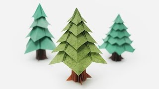 Origami Christmas Tree Jo Nakashima [upl. by Yrekaz]