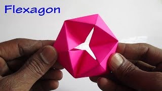 Paper Flexagon  How to make a Flexagon with Paper [upl. by Awra]