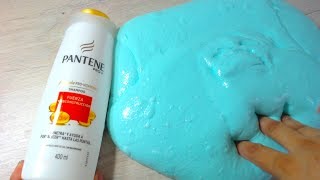 HAZ SLIME CON SHAMPOO  Slime Fluffy Facil SIN BORAX [upl. by Nilrev865]