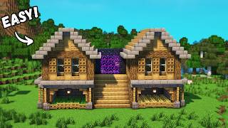 Minecraft Duo Survival House Tutorial 🏠 [upl. by Sorcha647]