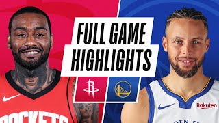 ROCKETS at WARRIORS  FULL GAME HIGHLIGHTS  April 10 2021 [upl. by Lleral]