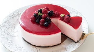 ラズベリーレアチーズケーキの作り方 NoBake Raspberry Cheesecake｜HidaMari Cooking [upl. by Harrad]