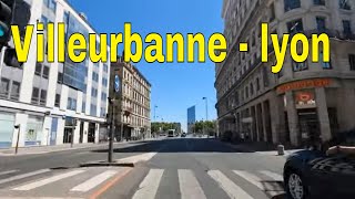 Villeurbanne  lyon  Driving French region [upl. by Ayila]