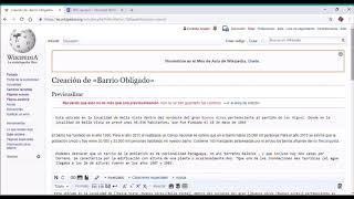 Como crear un articulo en wikipedia Tutorial [upl. by Coates]