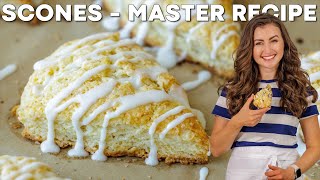 HOW TO MAKE SCONES RECIPE  Easy Lemon Glaze [upl. by Itirahc]