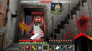 ESCAPE FROM GRANNYS MINECRAFT HOUSE [upl. by Ile]