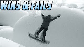 JUST SEND IT  Funny Snowboarding Tricks Wins amp Fails [upl. by Assanav]