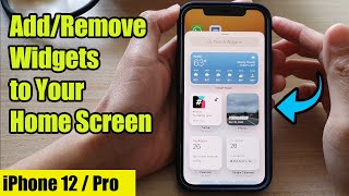 iPhone 12 How to AddRemove Widgets to Your Home Screen [upl. by Januarius]