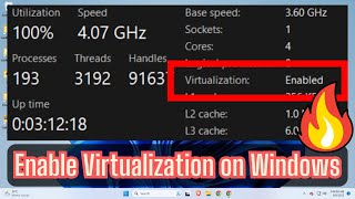 How to Enable Virtualization on Windows PC [upl. by Aerdnod33]