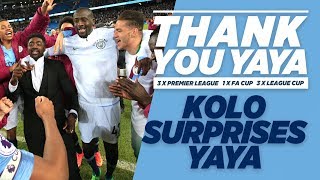 KOLO SURPRISES YAYA  Yaya Toure Goodbye [upl. by Aidam]