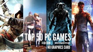 Top 50 Games for Intel i3 4Gb ram No Graphics Card [upl. by Airuam555]