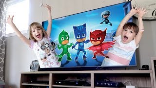 My PB and J Magic TV Adventure with PJ Masks [upl. by Ysor]