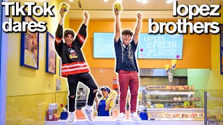 Hype House LOPEZ BROTHERS Funny Brother vs Brother TikTok Challenge [upl. by Anoli]