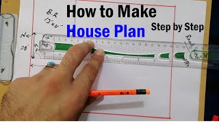 How to Make a House Plan Step by Step [upl. by Mauve]