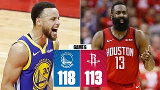 Steph Curry has epic second half as Warriors eliminate Rockets  2019 NBA Playoff Highlights [upl. by Yenaj]