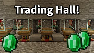 How To Build A Villager Trading Hall In Minecraft [upl. by Fennessy91]