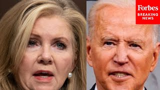 JUST IN Marsha Blackburn Assails Biden Address In Fiery Senate Floor Speech [upl. by Nylknarf680]