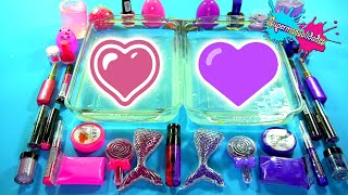 Mezclando Slime Morado vs Rosa  Supermanualidades [upl. by Idna]