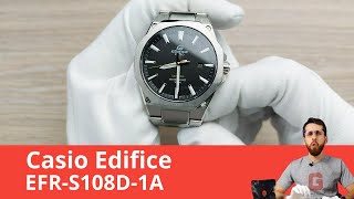 Самые Тонкие EDIFICE  Casio EFRS108D1A [upl. by Adnorrehs]