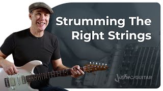 Strumming Only The Right Strings  Guitar for Beginners [upl. by Rockel798]