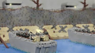 Lego DDay  The Battle For Omaha Beach  WW2 stop motion [upl. by Ayyidas]