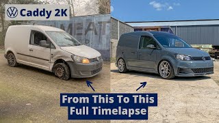 VW Caddy 2k DIY Restoration Full Timelapse  4 Months in 18 Mins  Volkswagen [upl. by Tedmund712]