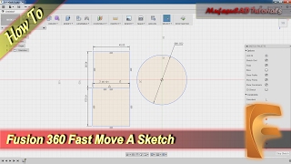 Fusion 360 How To Move A Sketch [upl. by Eerdua404]