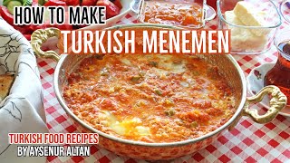 How To Make Menemen Turkish Egg Dish With Cheese And Tomato Sauce [upl. by Arjan234]