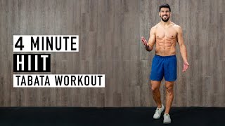 4 Minute HIIT Tabata Workout w Ash Crawford [upl. by Mia975]