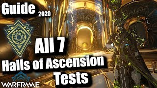 Warframe  All 7 Halls of Ascension Rooms SOLO GUIDE 2020 [upl. by Mcmaster]