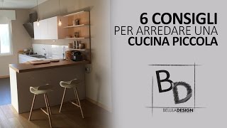 6 Consigli per Arredare CUCINA PICCOLA  Belula Design [upl. by Aidyn]