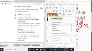 Installing PDF Proofreading Marks Acrobat Stamps on Windows [upl. by Hedvig825]