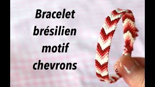 DIY  Bracelet brésilien motif chevrons ✨ Marion Blush [upl. by Eenhat]