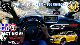 Peugeot 208 II 12 Puretech 100 hp 2021  Test Drive POV [upl. by Aletta]