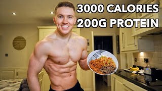 Full Day of Eating 3000 Calories  How I Build Muscle amp Keep My Abs [upl. by Affer639]