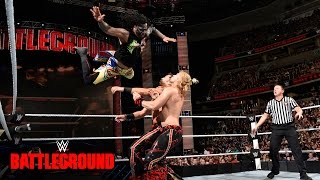 The Usos vs Breezango WWE Battleground 2016 Kickoff Match on WWE Network [upl. by Eeryk]