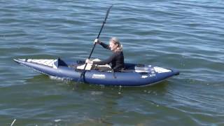 AirKayakscom AquaGlide Blackfoot Angler SL Inflatable Fishing Kayak [upl. by Wightman137]