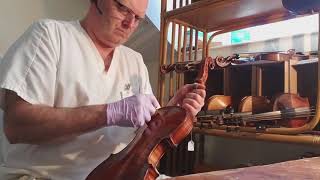 Wesley Baggett French Polishing a new violin [upl. by Anasus116]