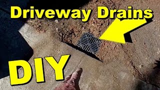 Driveway Drainage Channel Drain or Catch Basin [upl. by Jerroll]