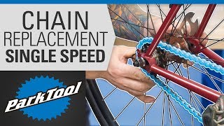 How to Replace a Chain on a Single Speed Bike  Sizing Installation amp Tensioning [upl. by Weihs]